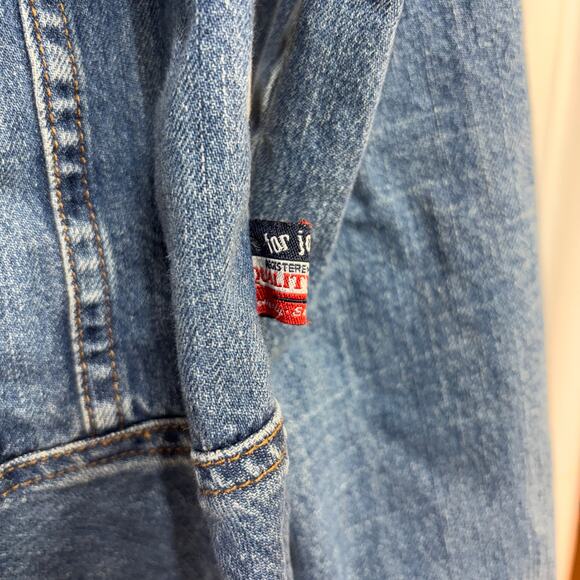 Vintage For Joseph Peplum Denim Jacket Women's Extra Small/Small 100% Cotton USA - Picture 6 of 6